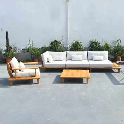 مجموعة أريكة من الخشب الصلب لغرفة المعيشة ، أثاث ح...