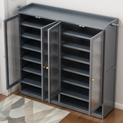 خزانة أحذية مقاومة للأتربة بسعة كبيرة ، خزانة اقتص...