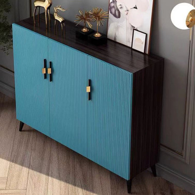 خزانات أحذية بباب أسود لغرفة المعيشة ، توفير مساحة...