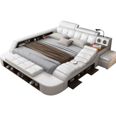 سمارٹ بیڈ تاتامی بیڈ اطالوی مرصع ماسٹر بیڈروم ڈبل...