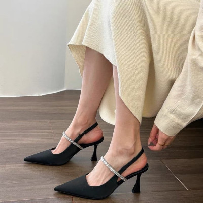 صنادل كعب عالي للنساء ، كعب رفيع متعدد الاستخدامات...