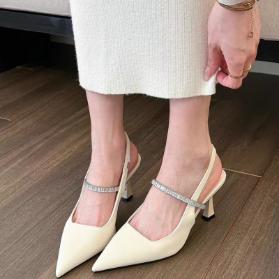 صنادل كعب عالي للنساء ، كعب رفيع متعدد الاستخدامات...