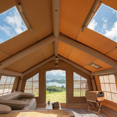 خيمة تخييم خارجية ، 4 مواسم ، جناح جوي عائلي كبير...