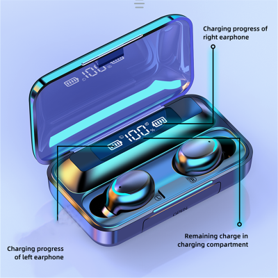 سماعة بلوتوث لاسلكية TWS مع شاشة ليد تعمل باللمس ،...