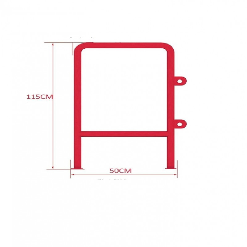 قطعة حديدية جدارية قوية شديدة التحمل أحمر