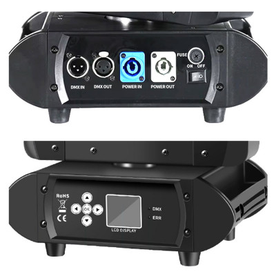 إضاءة أمامية متحركة بإضاءة ليد مع تحكم DMX ، أضواء...