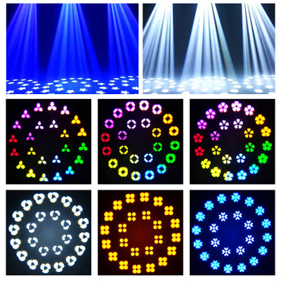 إضاءة أمامية متحركة بإضاءة ليد مع تحكم DMX ، أضواء...