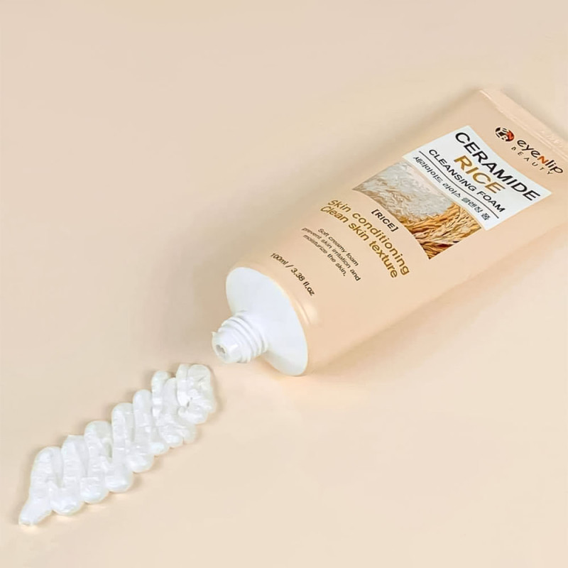 اي ان ليب - رغوة السيراميد لتنظيف الوجه بالأرز 100...