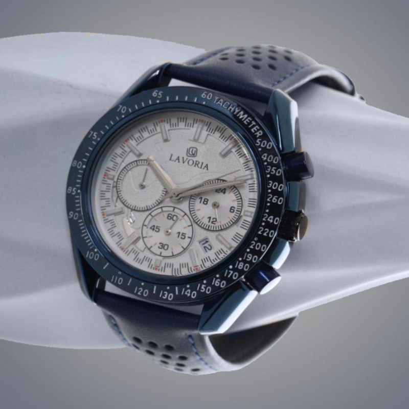 ساعة جلد كرونوجراف رجاليه من لافوريا L106001