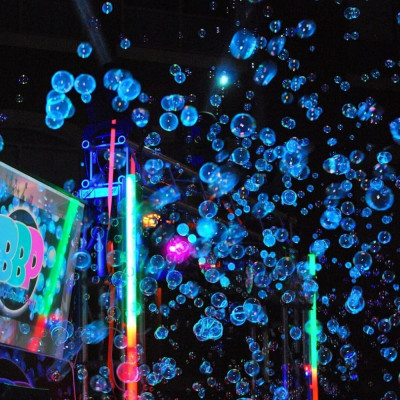 آلة فقاعات دخان عمودية LED ، معدات تأثير خاص ، DMX...