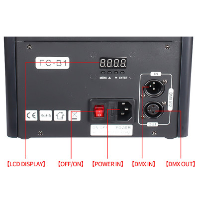 آلة فقاعات دخان عمودية LED ، معدات تأثير خاص ، DMX...