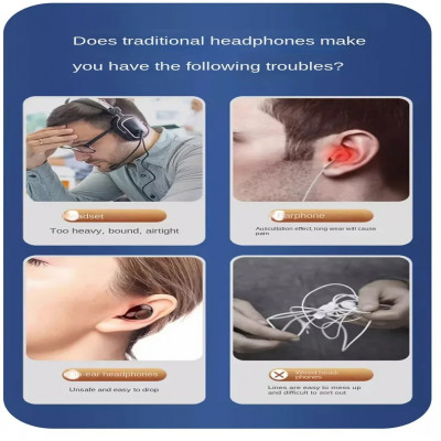 Xiao-سماعات بلوتوث لاسلكية ، سماعات توصيل عظمي ، س...