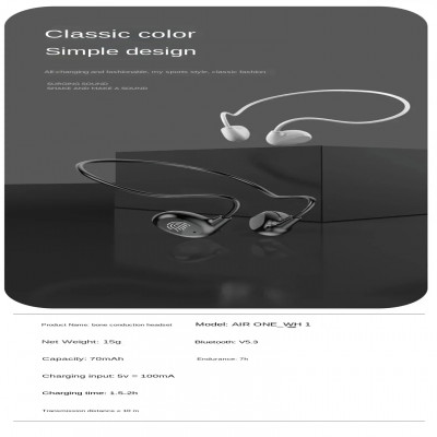 Xiao-سماعات بلوتوث لاسلكية ، سماعات توصيل عظمي ، س...