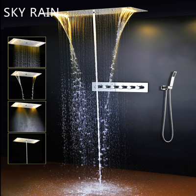 مجموعة رأس دش LED للحمام ، شلال ، حمام رذاذ الضباب...