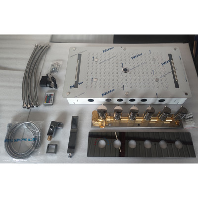 مجموعة رأس دش LED للحمام ، شلال ، حمام رذاذ الضباب...