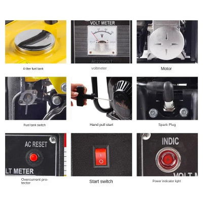 مولد بنزين محمول منخفض الضوضاء ، ومنازل ، ومتناهية...