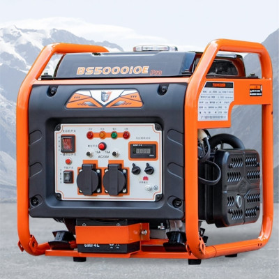 4.2kw مولد البنزين 220 فولت المنزلية الصغيرة متغير...