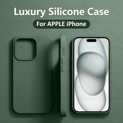 Luxury Liquid Silicone Phone Case for APPLE iPhone...