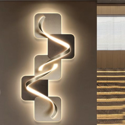 لوحة زخرفية فاخرة لمدخل القاعة ، أضواء ليد ، غرفة...