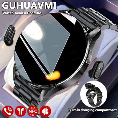 ساعة ذكية مع سماعات أذن لهواوي ، 2 في 1 ، TWS ، سم...