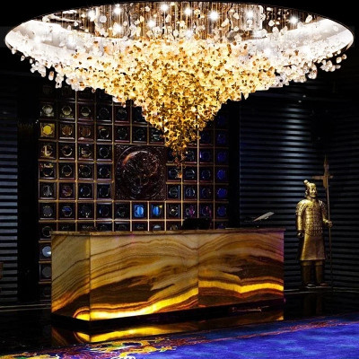 Luxury Crystal LED Ceiling Chandelier Lighting Mod...