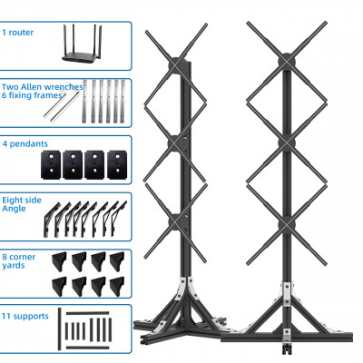 شاشة مروحة ثلاثية الأبعاد LED تسجيل ضوء التصوير ال...