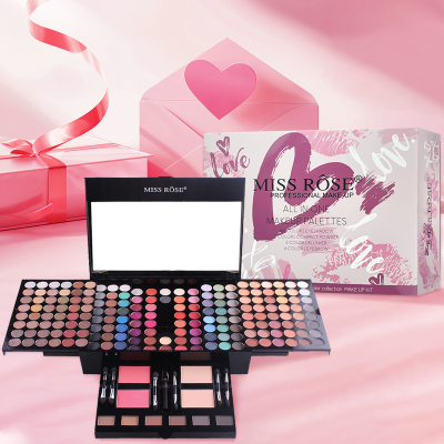 ظلال عيون مكونة من 142 لونًا، أحمر خدود بثلاثة ألو...