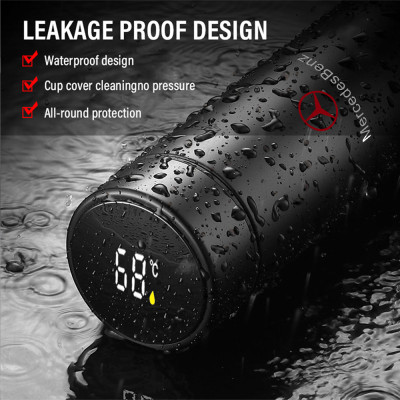 1 قطعة كوب الترمس الذكي عرض درجة الحرارة زجاجة تُر...