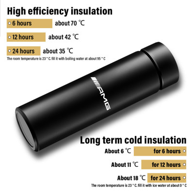 1 قطعة كوب الترمس الذكي عرض درجة الحرارة زجاجة تُر...