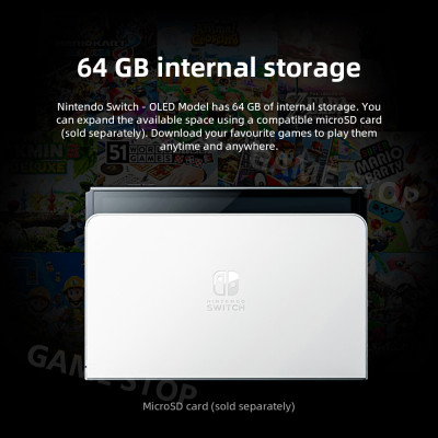 وحدة تحكم نينتندو سويتش OLED لألعاب الفيديو ، تم ت...