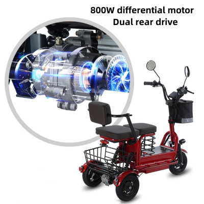 دراجة ثلاثية العجلات كهربائية قوية مع بطارية ليثيو...
