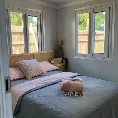 منزل حاوية متنقل جاهز الصنع قابل للتوسيع ، فندق تج...