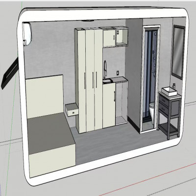 منزل صغير كابينة ، منازل حاوية المعيشة ، منتجع عطل...