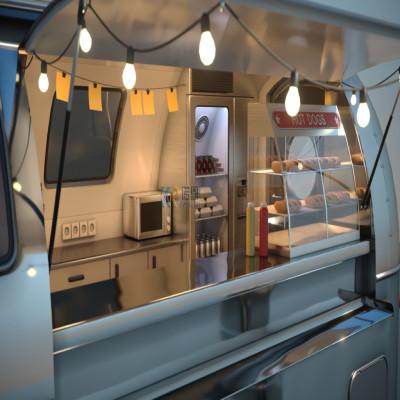 الصينية يدوية الصنع Airstream الغذاء شاحنة صغيرة ا...