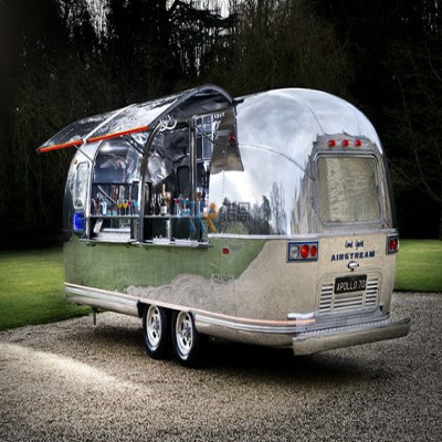 مقطورة طعام Airstream مع مُعدّات مطبخ كاملة ، شاحن...
