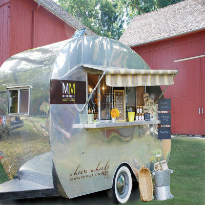 مقطورة طعام Airstream مع مُعدّات مطبخ كاملة ، شاحن...