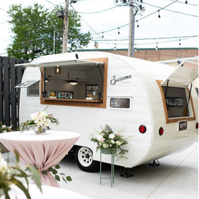 عربة كرفان كبيرة للمطبخ متنقلة مقطورة طعام شاحنة ف...