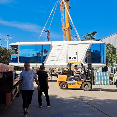 منزل كبسولة مسبق الصنع للأماكن الخارجية ، وحدات صغ...