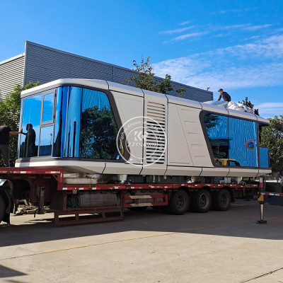 منزل كبسولة مسبق الصنع للأماكن الخارجية ، وحدات صغ...