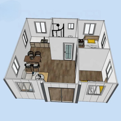 منزل حاوية مسبق الصنع قابل للتوسيع ، منزل رخيص ، 4...