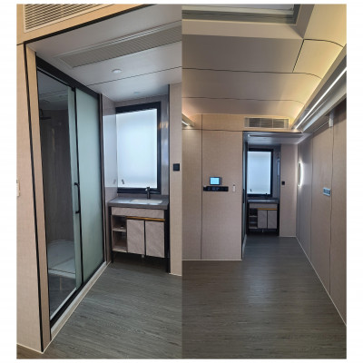 منزل حاوية متنقل مسبق الصنع ، منزل صغير ، كبسولة م...