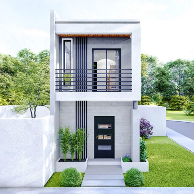 منزل صغير خشبي جاهز الصنع ، منزل وحدات ، غرفتي نوم...