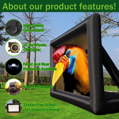 20/30 قدم ضخمة نفخ شاشة العرض تفجير شاشات السينما...