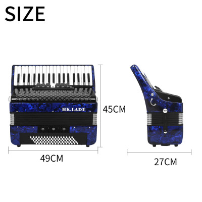 HK · LADE-أكورديون احترافي مع حقائب ظهر وحزام ، آل...