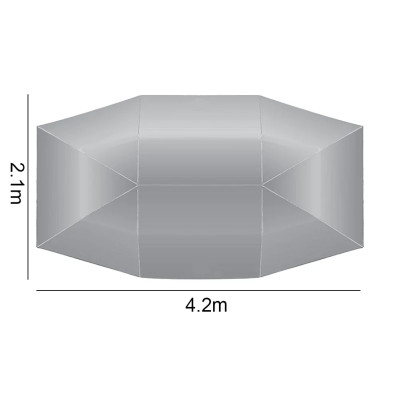 4.2x2.1 متر جديد في الهواء الطلق الأزرق سيارة خيمة...