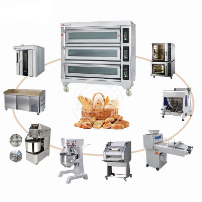 فرن خبز أوتوماتيكي ، ماكينة خبز كاملة ، غاز كهربائ...