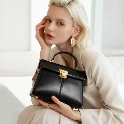 ITAMOOD-حقيبة يد من الجلد الأصلي للنساء ، حقيبة كر...