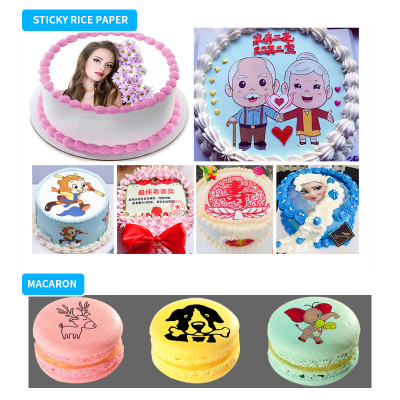 طابعة السكر الصالحة للأكل الحبر الغذاء كعكة السكر...