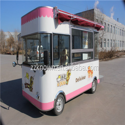 2023 عربة طعام متنقلة كهربائية شارع مطبخ الإفطار و...