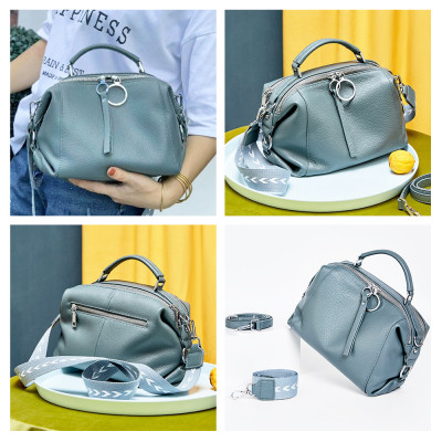 حقيبة يد نسائية من الجلد الطبيعي ، حقيبة حمل كاجوا...